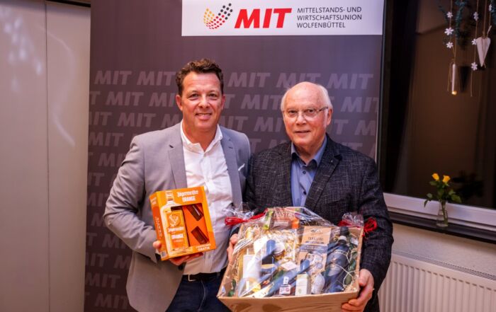 Ehrung Wolfang Gürtler - MIT Wolfenbüttel