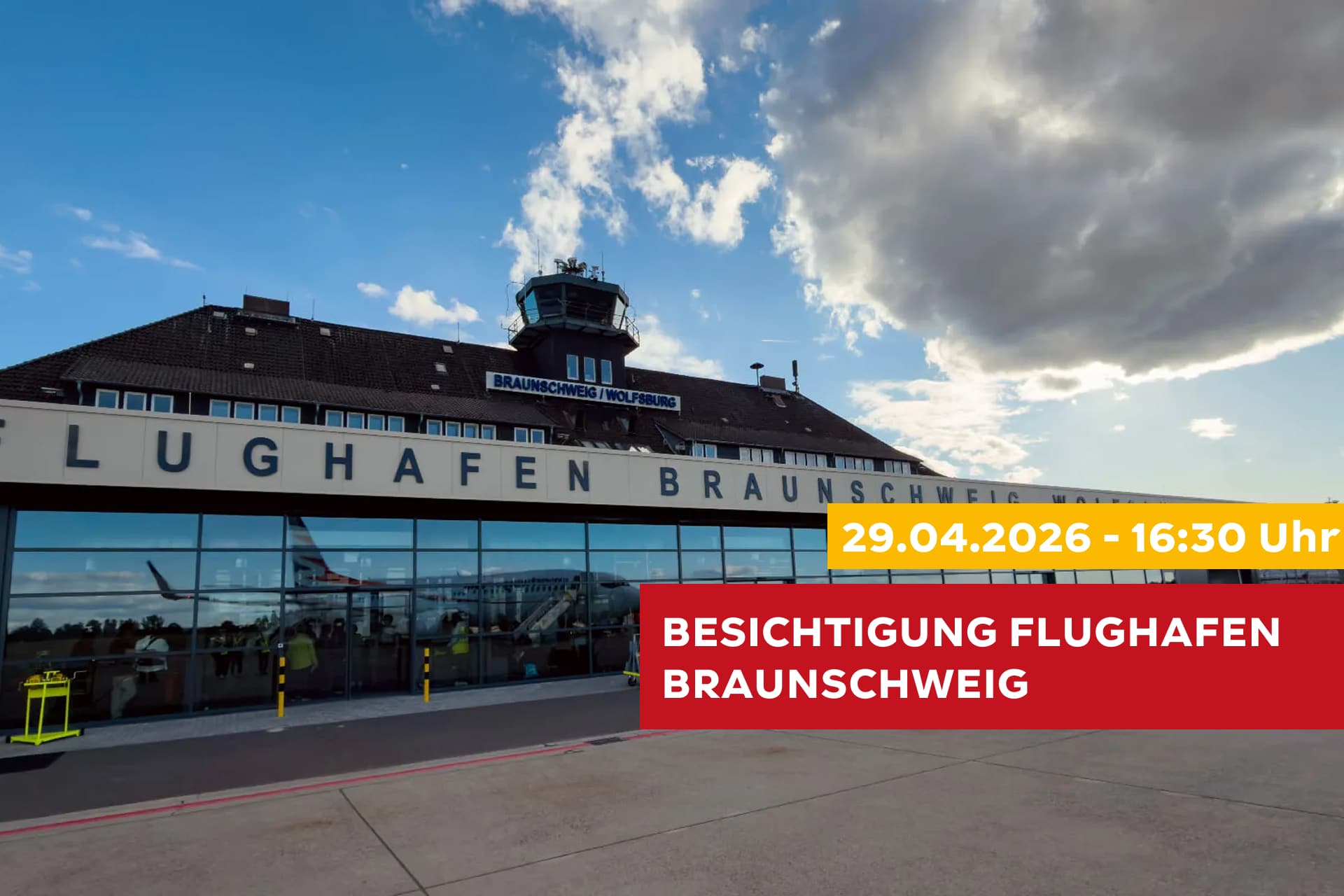 DER SCHM;IDT: Exklusive Besichtigung Flughafenterminal Braunschweig